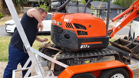 how to tie down mini excavator|adelaide mini excavator strapping instructions.